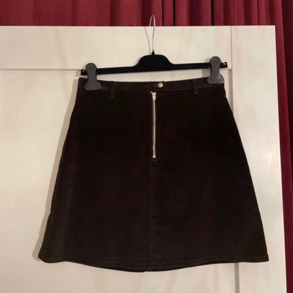 & Other Stories Brown corduroy mini skirt, size 0 NWOT - Picture 2 of 8
